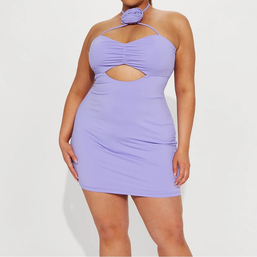 Lavender halter dress